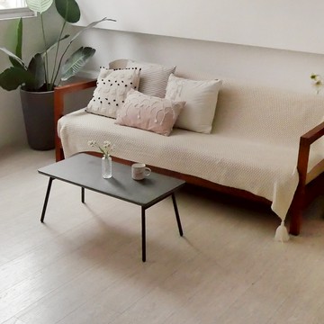 日式茶几桌 客廳桌 矮桌 折疊式茶几桌 深黑水泥紋 MIT台灣製【82505-5 (CGR)】Tasteful特斯屋