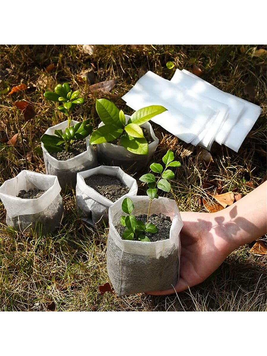 苗ポット 不織布 穴あき 鉢植え必須 100枚入り