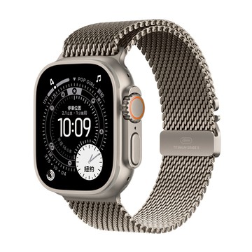 Apple 2025 Apple Watch Ultra3 鈦金屬  原色 + S原色鈦金屬米蘭式錶環  GPS + 行動網路  49mm