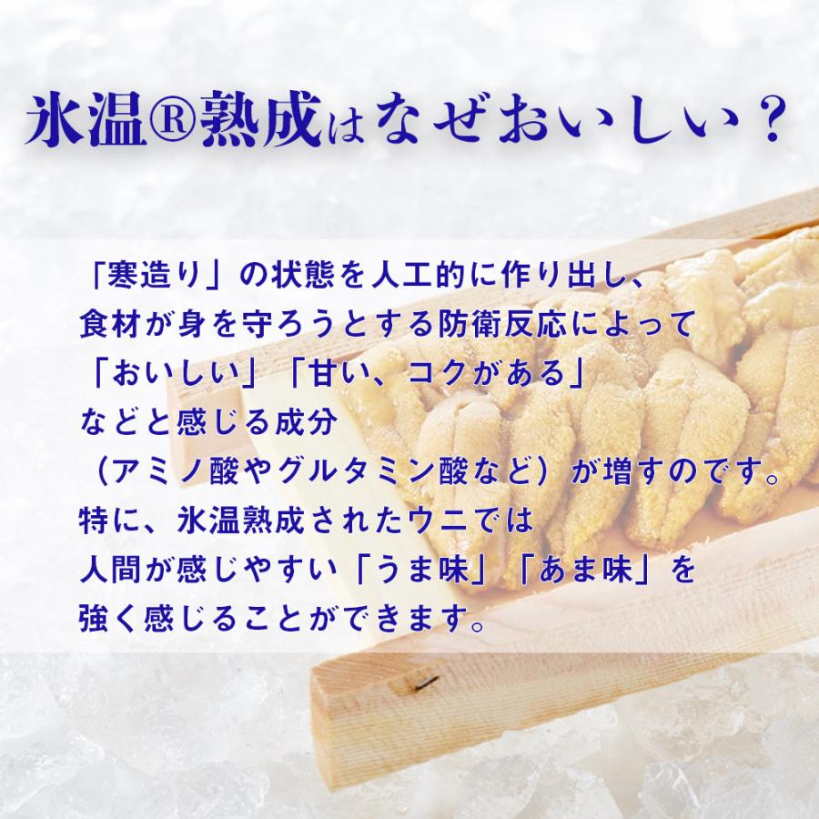 訳あり 氷温熟成 冷凍ウニ (100g×1パック）冷凍