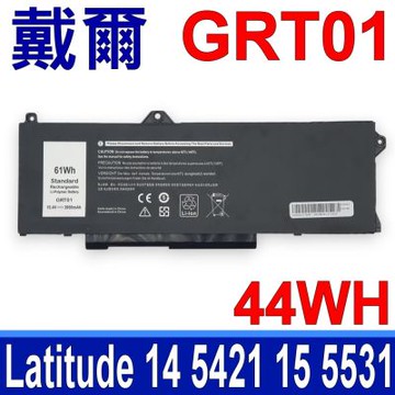 DELL 戴爾 GRT01 電池 Latitude 14 5421 5431 Latitude 15 5521 5531 Alienware M17 R5