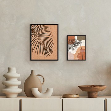 【聯畫優惠組合】陶罐裡的棕櫚組合掛畫/居家臥室裝飾畫