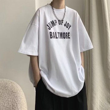 純棉短袖 字母印花短袖 oversize t恤  韓系男裝 潮牌 t恤 潮男穿搭 ootd 男生上衣