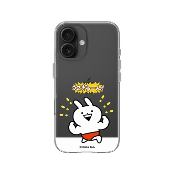 iPhone 16 Clear Case（相機按鈕） 透明 - Usagyuuun 小突兔 - 大壯啦 !!!
