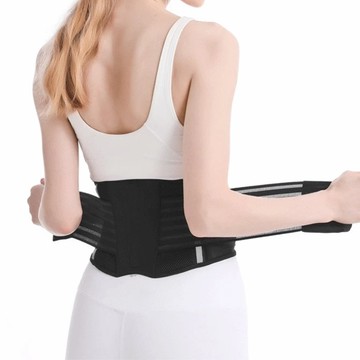 AOLIKES 奧力克斯 護腰 夜間高強度反光條 窄款設計  XL  黑色  1個