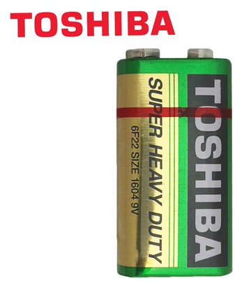 【文具通】TOSHIBA 東芝 碳鋅電池 9V 電池 四角型 1入 無汞 無鎘 無污染 Q2010190【領券滿額再折千12/31止】