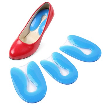【杰恆】los0043跨境爆款U型足跟墊後跟墊跟部鞋墊矽膠柔軟舒適減震