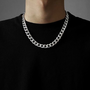 現貨-潮牌張藝興同款簡約時尚鈦鋼男女情侶潮流hiphop項鍊街頭嘻哈飾品-D3/D71/D176