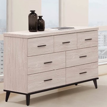 AS DESIGN 雅司家具-蒙德白橡木小七斗櫃-120.8x40.2x79.9cm