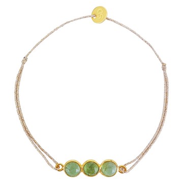 SOPHIE  DESCHAMPS 3小墜寶石手鍊