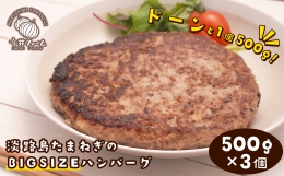 淡路島たまねぎのBIG SIZEハンバーグ 500g×3個