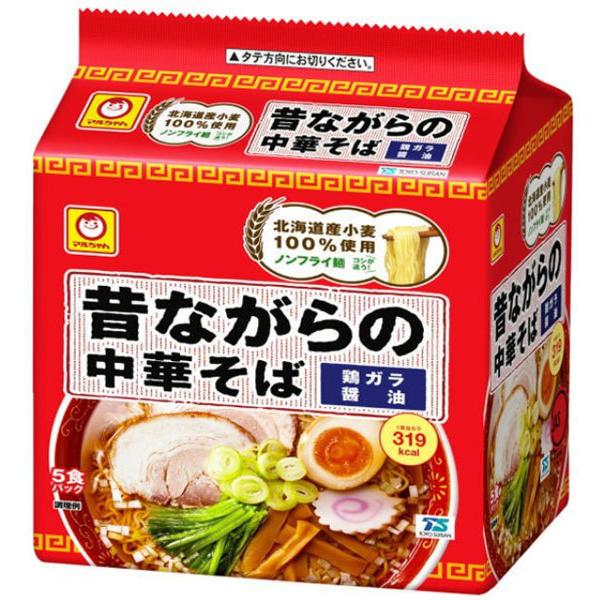 東洋水産 マルちゃん 昔ながらの中華そば 5食パック (108g x 5食入)