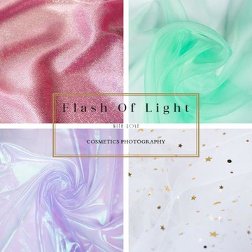 拍照道具閃光紗鐳射閃光布化妝品攝影裝飾布透明紗美妝拍攝背景布