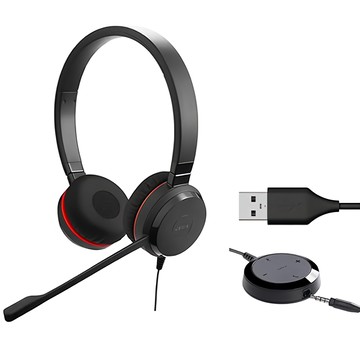 Jabra Evolve 30II MS 商務會議耳機麥克風 有線貼耳式設計 清晰通話品質 適用於各種平台  5399-823-009  Black