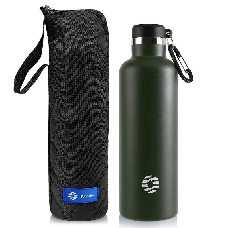 【色: ブルー】FJbottle 水筒 1リットル 真空断熱 保温 保冷 第2世