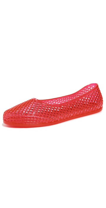 Ancient Greek Sandals Iro Jelly Flats Red 39