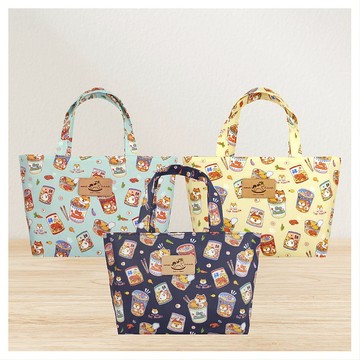 【泡麵柴犬-小包】台灣設計外出旅遊簡單收納防水手提袋