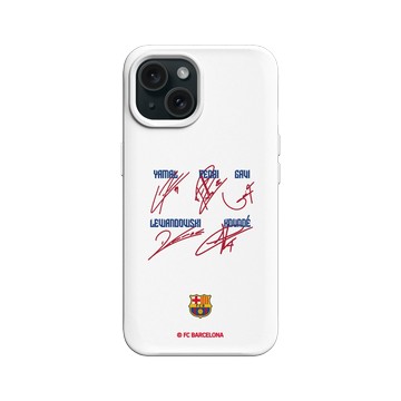 iPhone 15 SolidX 白 - FC Barcelona - Player's Signature Edition