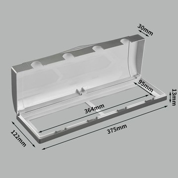 【兔子】暗裝四位86型防水盒開關插座罩室衛生間廚房四聯四位防濺盒蓋免運