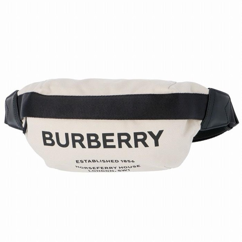 バーバリー BURBERRY ベルトバッグ ミディアム キャンバス バムバッグ ...