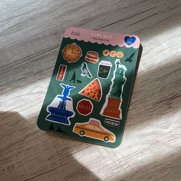 紐約系列貼紙組-Coffee Break 貼紙 插畫 手帳