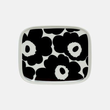 【MARIMEKKO】OIVA UNIKKO 印花方形餐盤 15x12cm