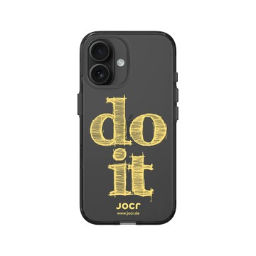 iPhone 16 Clear (相機按鈕) 酷墨灰 - JOCR - do it Yellow