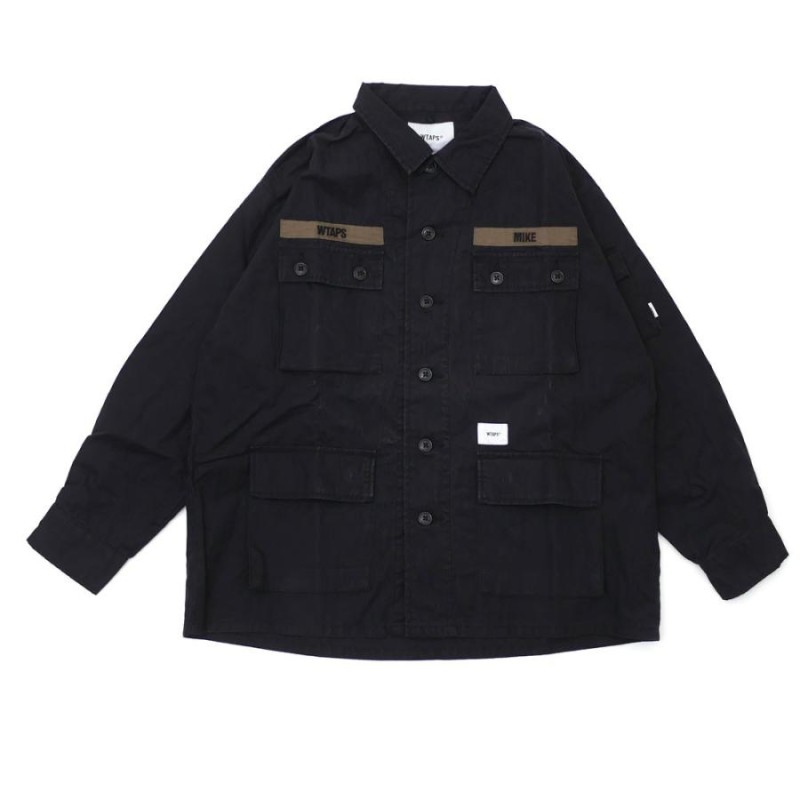 新品 ダブルタップス WTAPS JUNGLE LS 01 SHIRT ジャングル 長袖シャツ BLACK ブラック メンズ  191WVDT-SHM01 116002973041 (W)TAPS TOPS | LINEショッピング