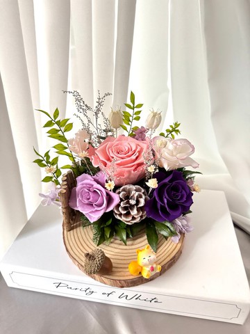 永生花桌花 開幕賀禮 永生花名片座