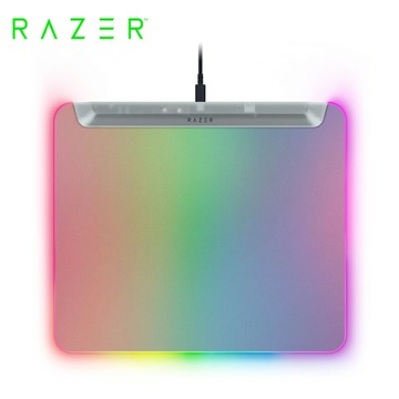 【Razer 雷蛇】Firefly V2 Pro 烈焰神蟲幻彩版鼠墊｜幻影白【三井3C】
