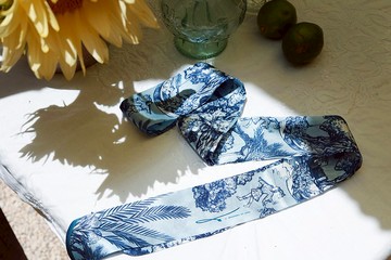 原創手繪真絲絲巾之愚人之旅