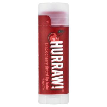 Hurraw! Balm, 變色潤唇膏，黑櫻桃，0.17 盎司（4.8 克）