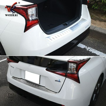 適用19款豐田普銳斯Prius50系后期改裝專用后保險杠防擦外置護板