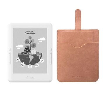 [收納袋優惠組] HyRead Gaze Mini+ 6吋電子紙閱讀器+Gaze 6吋收納套（粉橘）