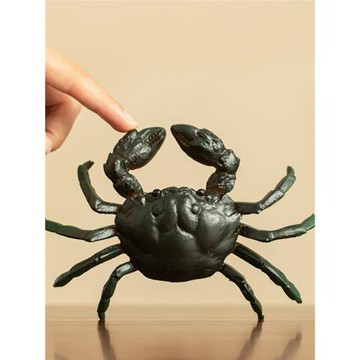 螃蟹茶寵變色擺件茶桌裝飾品茶臺文創蓋置可養小茶寶功夫茶擺件