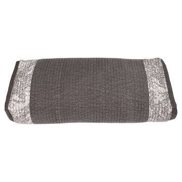 Begozani 新款雙面方型枕頭套  1個  炭灰色  17 x 43 cm