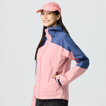 女款GORE-TEX PACLITE PLUS單件式防水外套/風衣外套/機能外套(A1GTGZ02W霧粉/深藍紫)