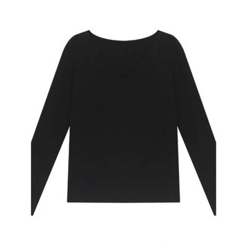 打底衫女春秋毛衣套頭內搭v領針織衫長袖t恤早秋女裝百搭外穿上衣