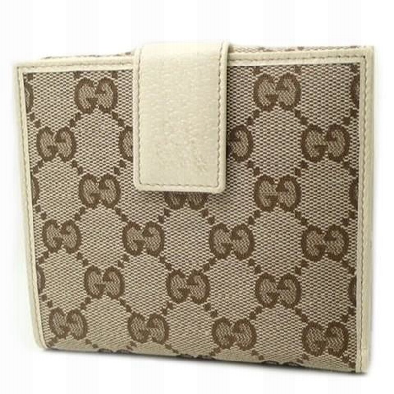 GUCCI(グッチ) コンパクト財布 2つ折り 両面 Wホック GG