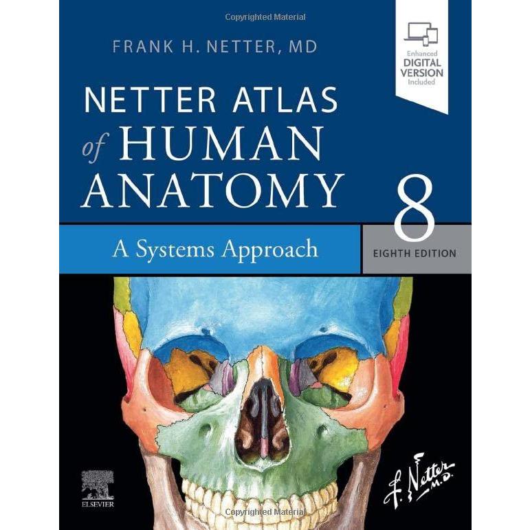 Netter Atlas of Human Anatomy: A Systems Approach: paperback   eBook (Nette