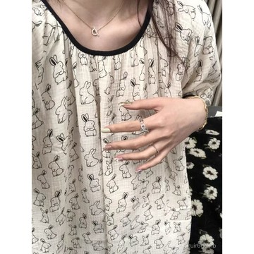 ✨桃園有貨✨300斤嬰兒棉睡衣女春夏季睡裙ins風慵懶公主風休閒寬鬆大碼家居服 YDTD