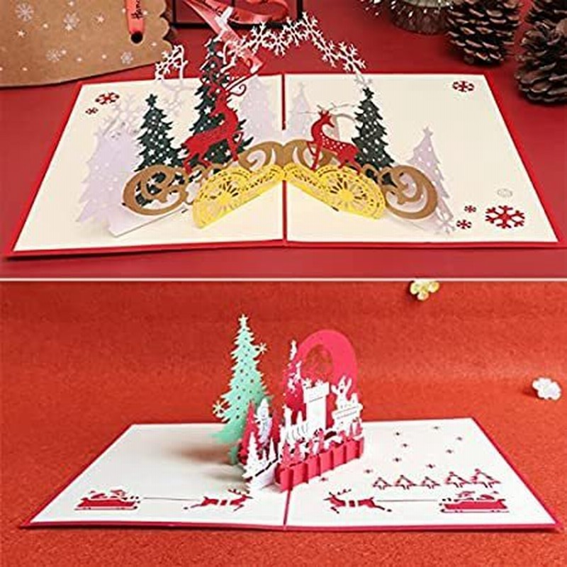 ポップアップ メリークリスマスカード 3d ハンドメイド 面白いクリスマスカード 封筒付き 鹿と静かな夜 かわいいクリスマスグリーティングカード 通販 Lineポイント最大0 5 Get Lineショッピング