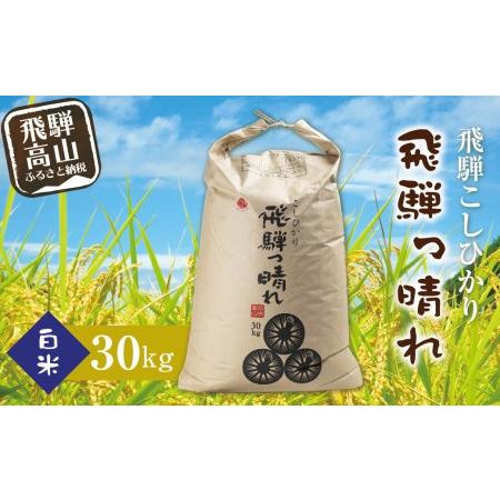 ふるさと納税 こしひかり飛騨っ晴れ 白米 30kg 生産者直送 お米 コシヒカリ 飛騨産 飛騨高山 アグリランド TR3810 岐阜県高山市