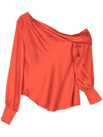 Simkhai - Alice one-shoulder top - women - Acetate/Polyester - L - Red