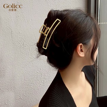 【Golicc】 髮夾 韓系 金屬 長方形