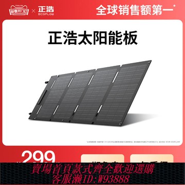 {可刷卡 打統編}正浩EcoFlow 太陽能板 EcoFlow電池光伏發電板家用戶外露營防水折疊便攜充電