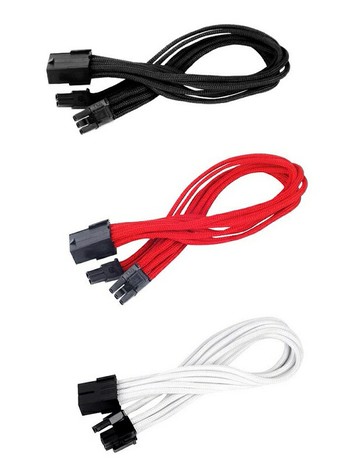 【享最高折300】SilverStone 銀欣 黑/PP07-PCIB/紅/PP07-PCIR/白/PP07-PCIW 電供延長線