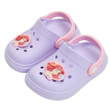 BORUI 柏睿鞋業 兒童款 洞洞防水布希鞋 立體造型園丁鞋  160mm  愛麗兒紫