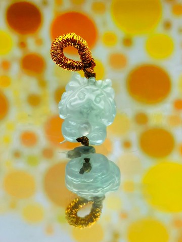 十二生肖系列 - (龍)翡翠吊墜配手編手繩