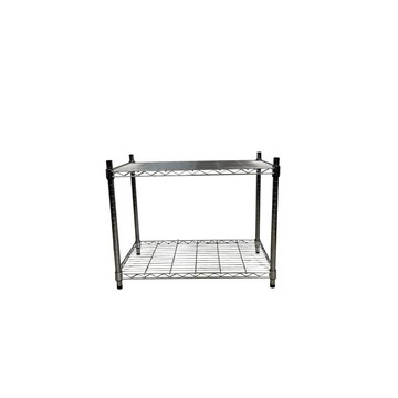 Top queen 【Top queen】45 x 75 x 60 cm 二層鐵力士鍍鉻萬用收納架